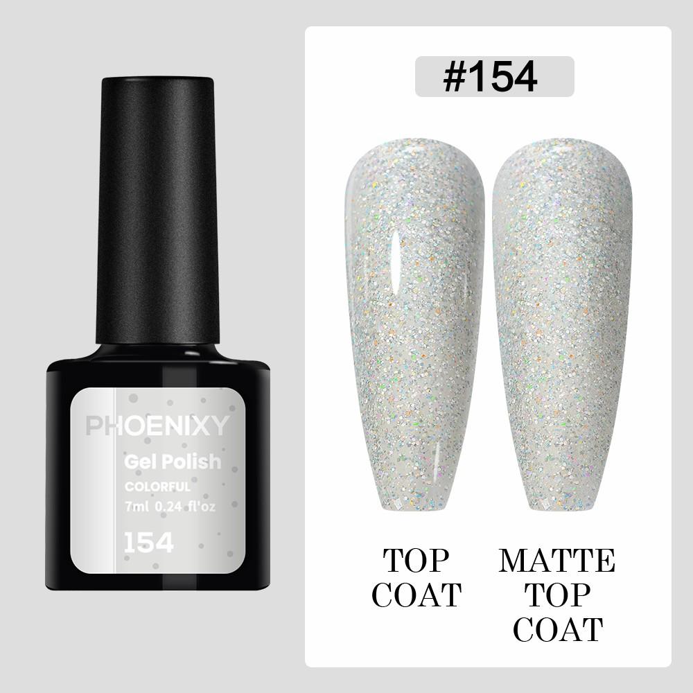 PHOENIXY 7 мл гель-лак для ногтей, полуперманентный гель, 3 цвета, блестящий гель, отмачиваемый, блестящий стартовый набор, маникюрный набор для маникюрного салона