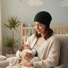 2PCS Breathable Confinement Nightcap Soft Bald Cap Cover Baggy Cap White Hair Cap  Outdoor