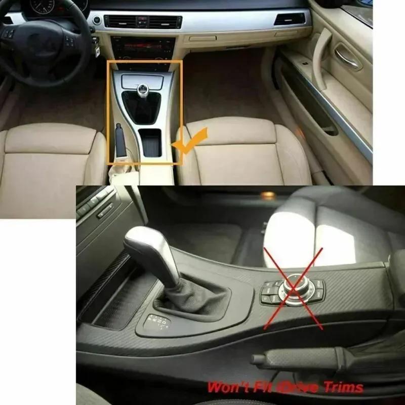 Car Interior 5D Glossy Carbon Fiber Wrap Trim Decal For BMW 3 Series E90 E92 E93 2005-2012 LHD Car Styling Accessories USEFUL