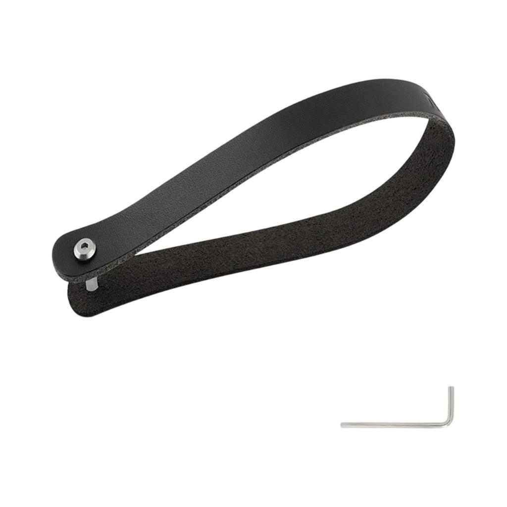 Folding Bike Front Shelf with Pig Nose, Cowhide Handle & Pull Ring, Front Bag Strap Accessory, Upgrade for Road & Bikes