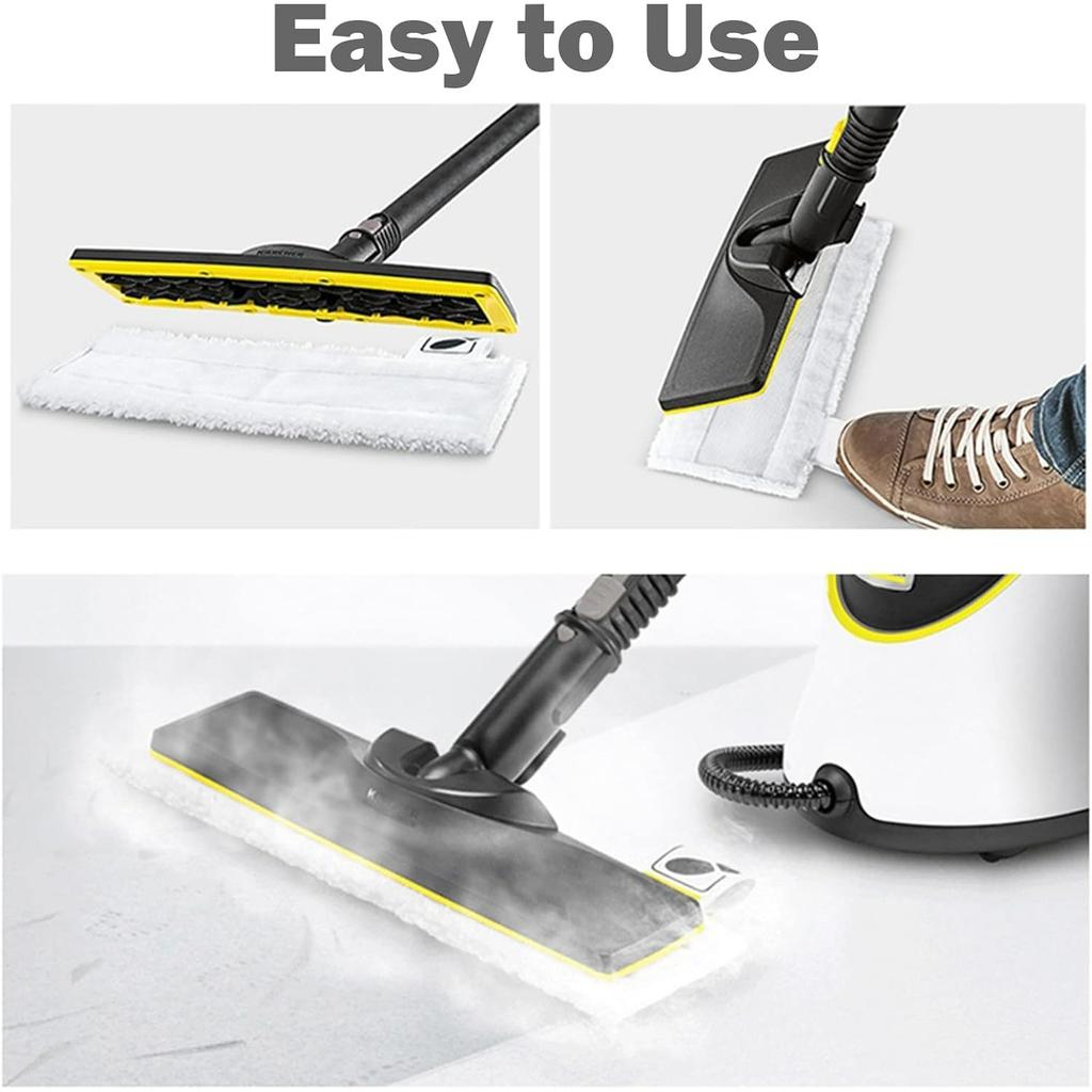 Steam Mop Replacement Pads Compatible for Steam Cleaner Microfiber Mop Cloth Steam Pocket Mop Pads Set for Floor Nozzle SC2 SC3 SC4 SC5