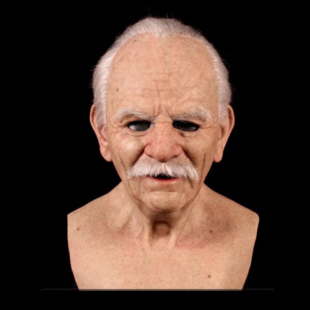 New Halloween product: Old man mask, old man and old woman headgear for holiday costumes Cos Funny props
