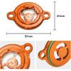 Orange Transparent Oil Filtrar Cover Compatible with KTM 250 SX-F/250 XC-F 2013-2023 350 SX-F/350 XC-F 2011-2023 450EXCF/500EXCF 2017-2023 See
