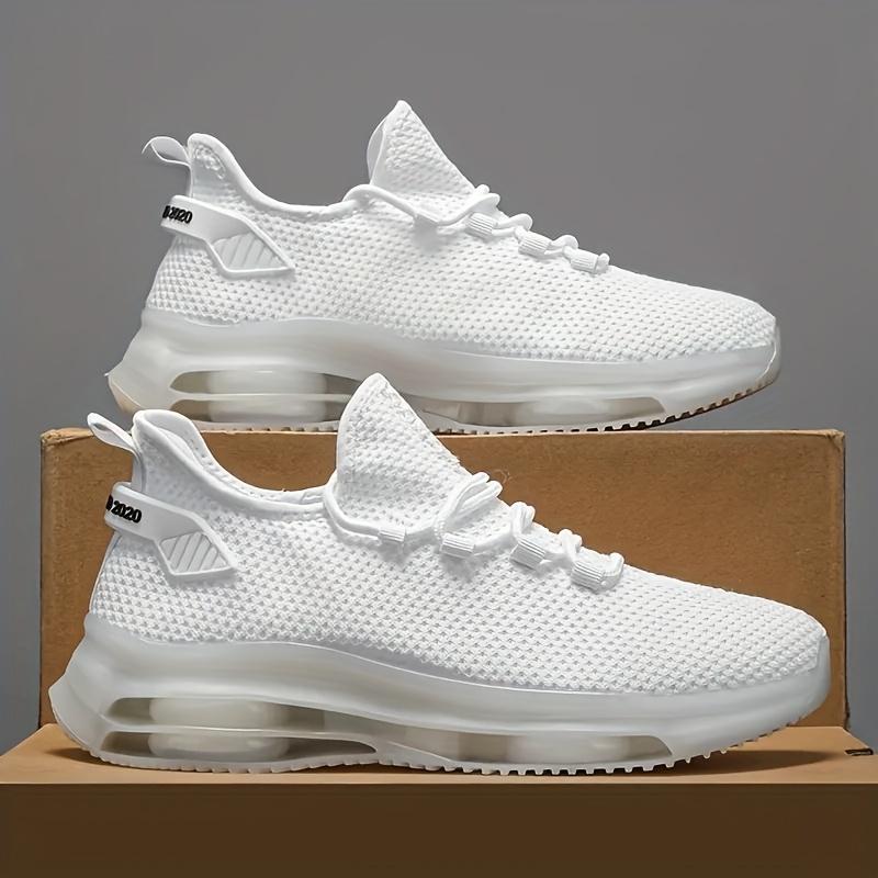 Мужские нескользящие повседневные кроссовки, дышащие, для бега на открытом воздухе, тренировок, походов, спорта, бега на открытом воздухе, женские плетеные трикотажные туфли на шнуровке