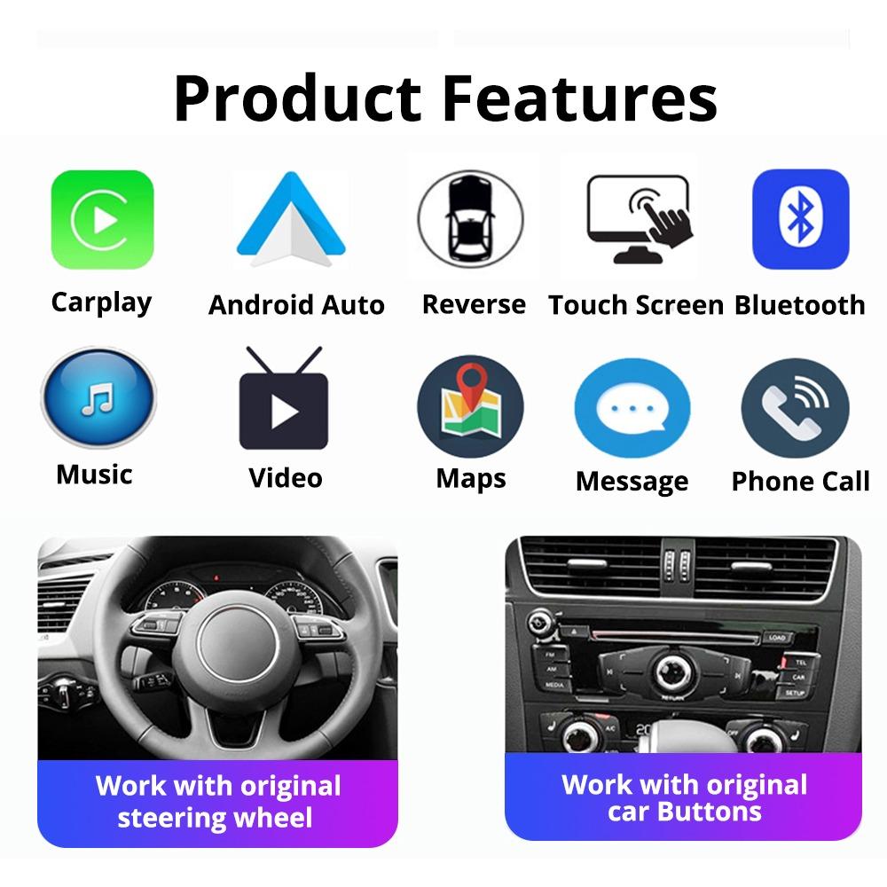 10,25'' Android 13.0 автомобильное радио для Q3 2013-2018 мультимедийный плеер навигация стерео CarPlay экран головное устройство GPS