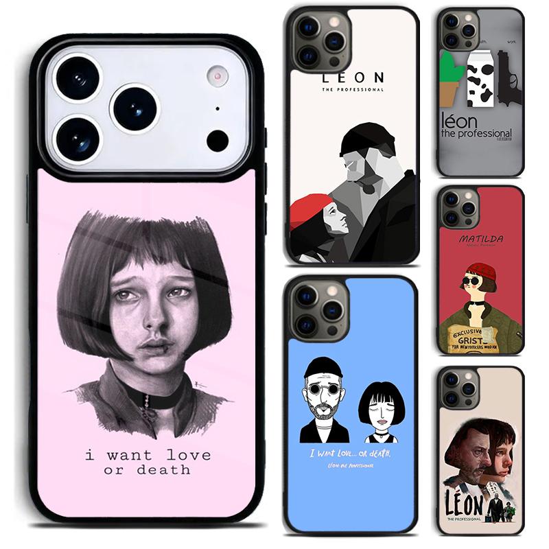 Чехол для телефона Leon Movie для iPhone 17 16 15 Pro Max Air 14 13 12 11 Plus Ударопрочный Чехол Capa