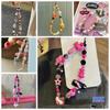 Hanging Cord Phone Strap 3D Star Mobile Lanyard Mobile Accessories Beaded Phone Chain  Jewelry Gift