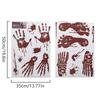 35x50cm Halloween Horror Bloody Handprint Footprint Window Sticker for Window Wall Floor Bathroom Indoor Halloween Party Decor