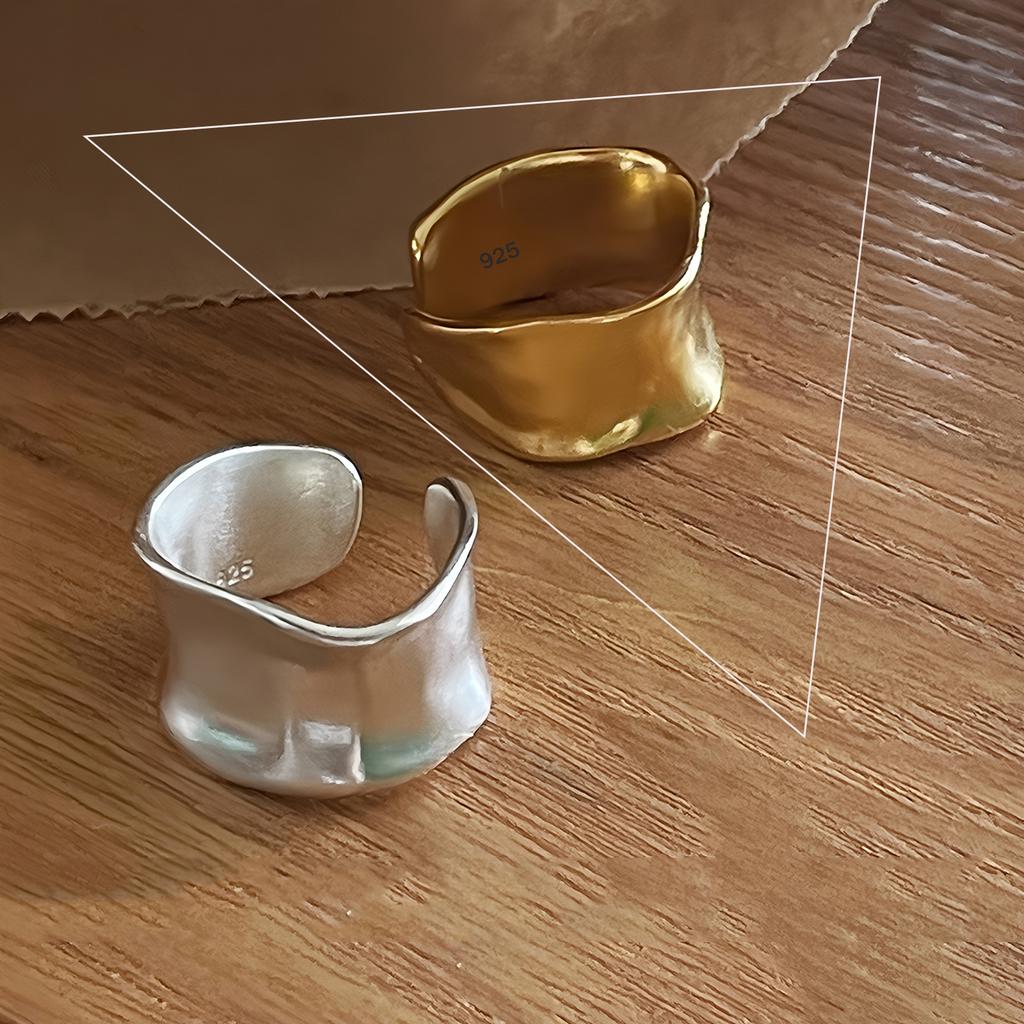 Серебряное кольцо 925 пробы, геометрическое, многослойное, с круглыми бусинами, женское, модное, панк, темперамент, гипоаллергенное, шарм, ювелирное изделие