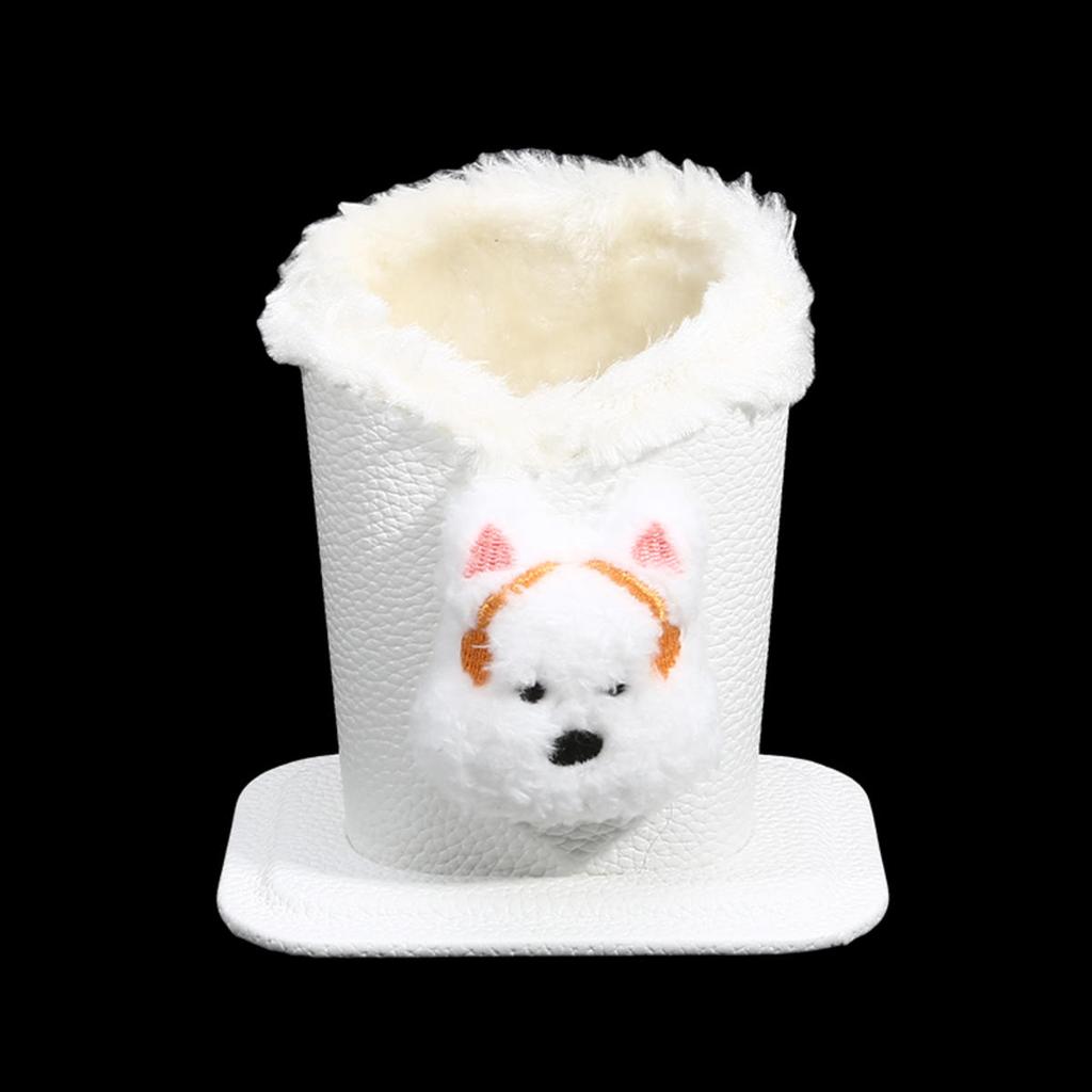 1 шт. Милый плюшевый держатель для очков с подкладкой, органайзер для хранения очков против царапин, современный прочный мультяшный держатель для ручек для офиса, прикроватной тумбочки