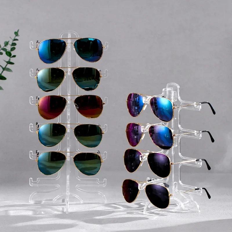 Plastic Sunglasses Show Rack Holders Glasses Shelf Eyeglasses Display Stand Storage Holder Home Organizer Space Saving Shelf