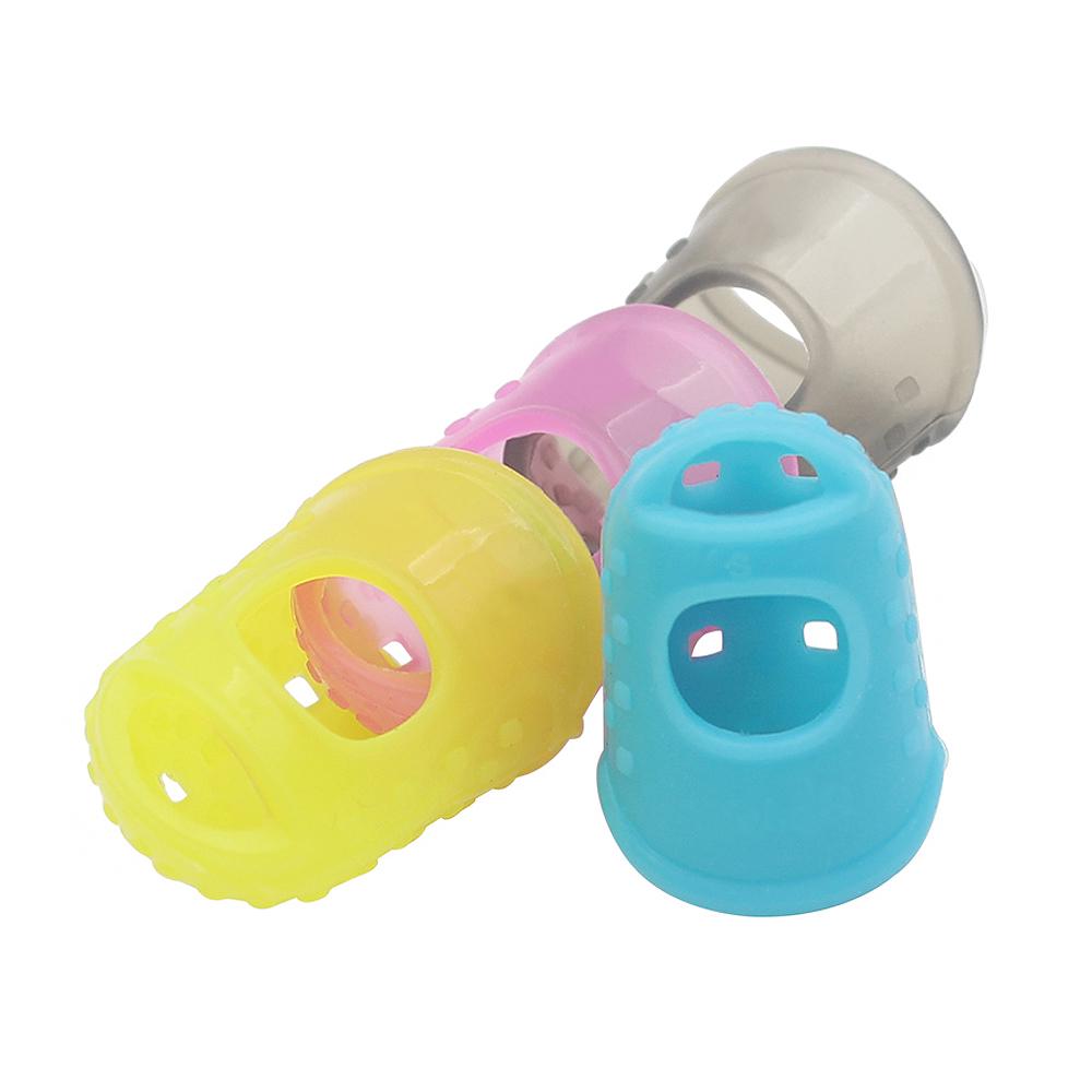 4 шт./лот, силиконовый чехол для гитары, накладка на палец, защита для пальцев на укулеле, банджо