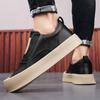 Fashion High Quality Thick Soft Sole Men Walking Shoes Fashion Casual Leather Loafers Antiskid Outdoor Lazy Shoe Low Top Designers Shoes