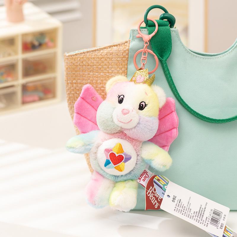 Оригинальный брелок-подвеска Care Bears Love Bear с функцией звонка, плюшевая игрушка