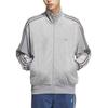 adidas Оригинальная спортивная кофта Firebird Велюровая в полоску на молнии Свободная куртка Унисекс топы KQ5476