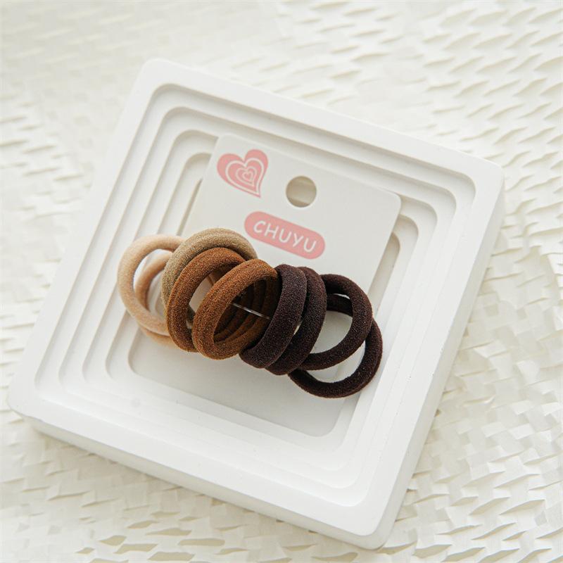 10pcs Kids Elastic Hair Bands Girls Sweets Scrunchie Rubber Band For Children Hair Ties Headband Baby Hair Accessories Headwear
