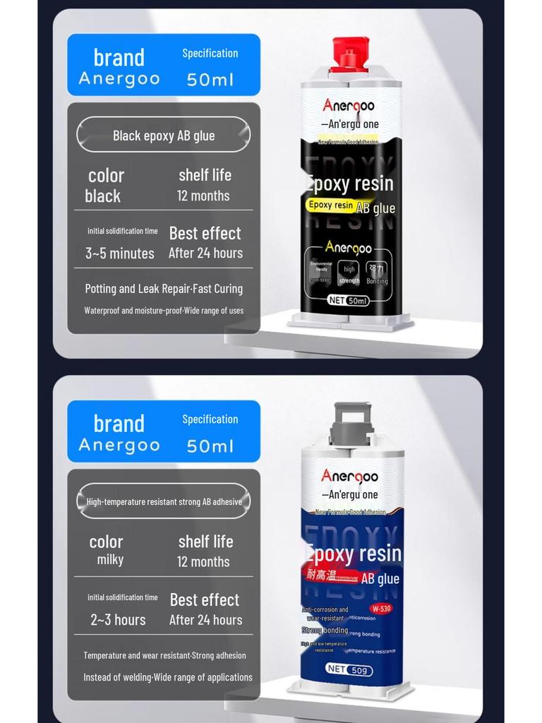 Эпоксидная смола клей АБ: Прозрачный, Прочный, Быстросохнущий Клей для Металла, Удилищ, Нефрита, Фигурок, Керамики и Железа.
