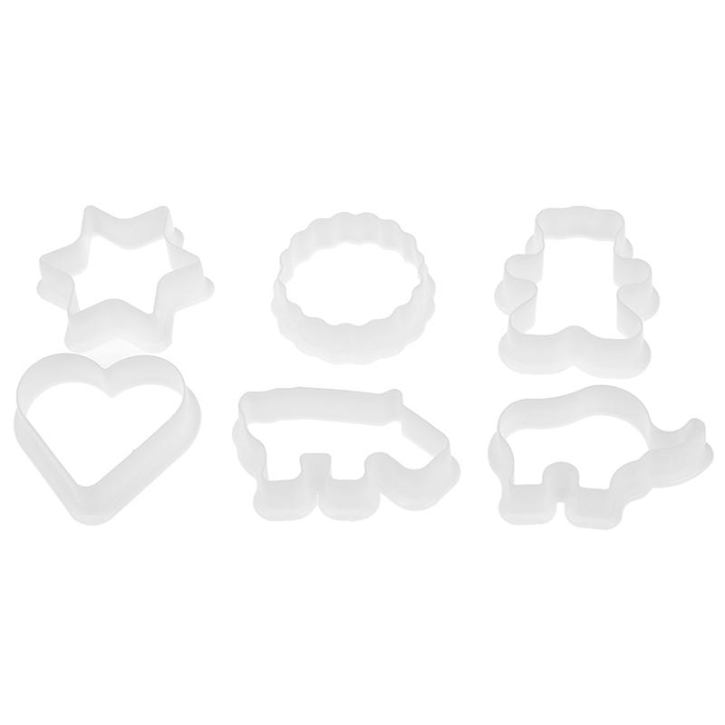 6 шт., пластиковые формочки для печенья с животными, формы для помадки, инструмент для декора торта