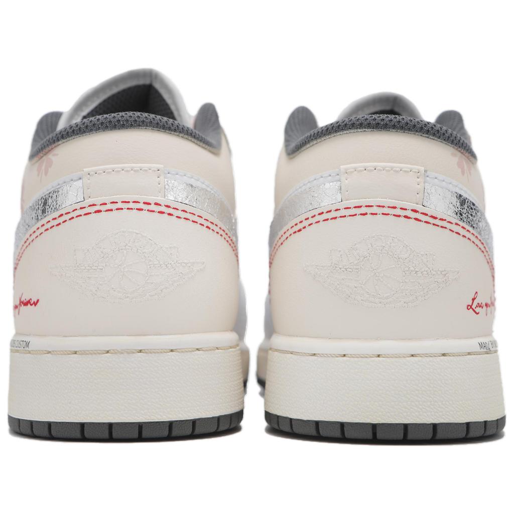 Jordan Air Jordan 1 Low Винтажные Баскетбольные Кроссовки Женские Розовые Белые 553560-044(Команда24-)