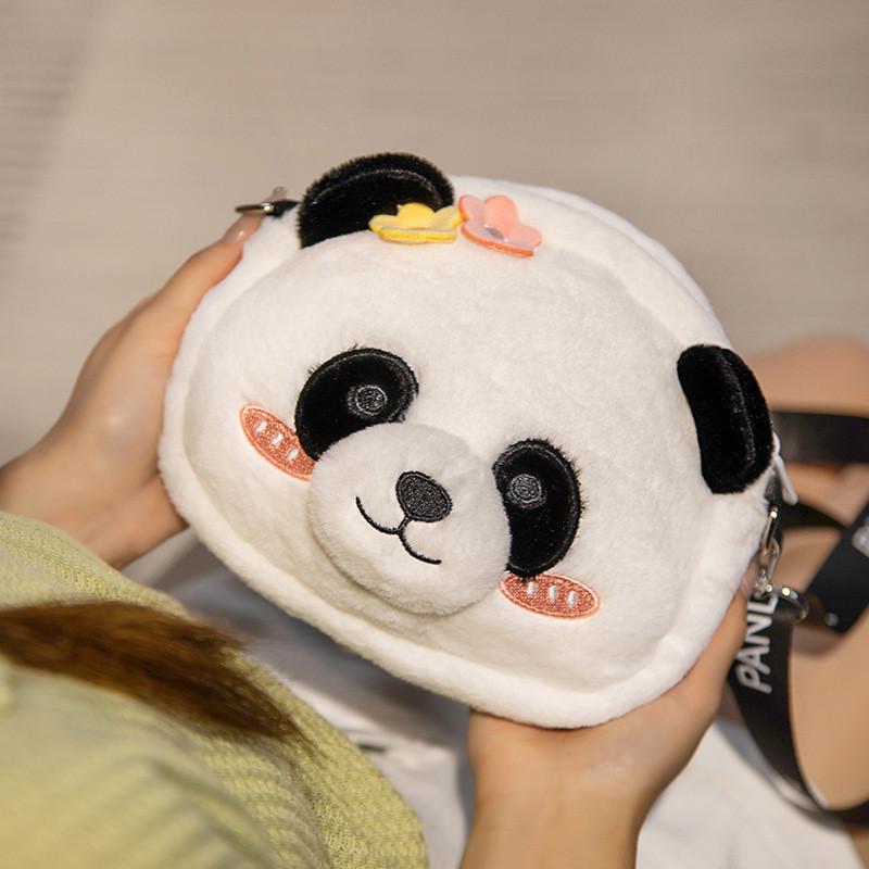 Soft And Huggable Panda Plush Crossbody Bag For Children Perfect Mini Backpack