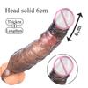 10Inch Large Penis Thickened Enlargers Barbed Sleeve Men's Thick Condom Lengthen Delay Ejaculation Lock Sperm for Male Sex Toys