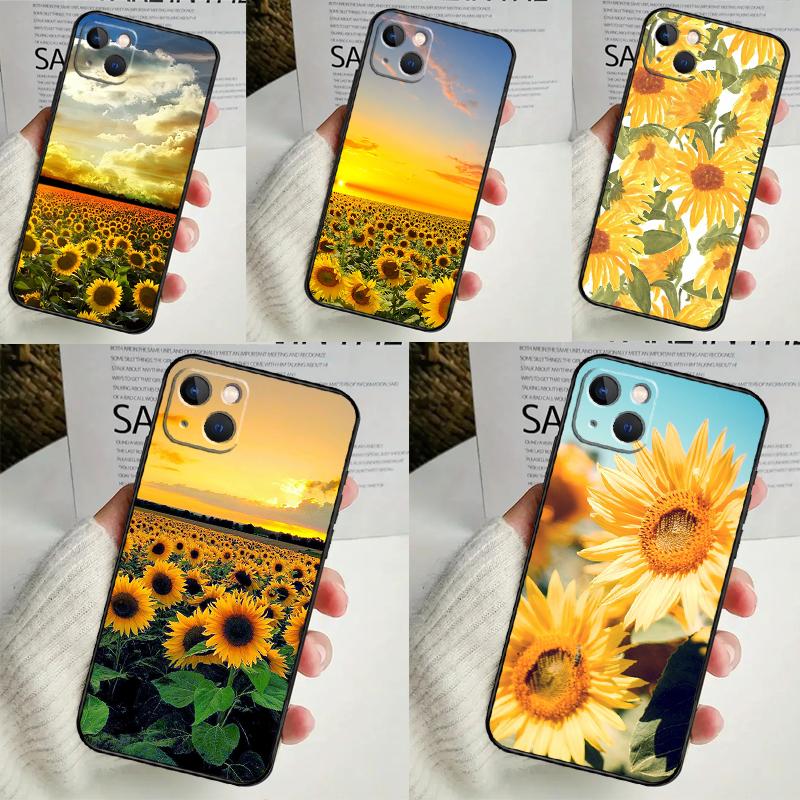 Sunflower Floral Case For OnePlus Nord CE 5 2 3 4 Lite N20 N30 OnePlus 10T 13T 13R 12R 15R 10 11 12 13 15 Cover
