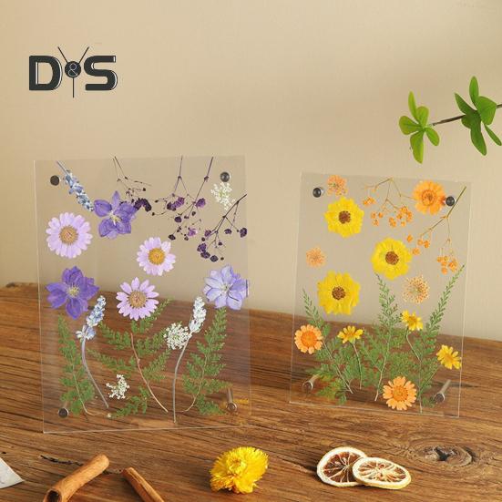 Акриловая фоторамка Прозрачные фоторамки Настольная или настенная рамка для демонстрации изделий из сухоцветов для дома и офиса
