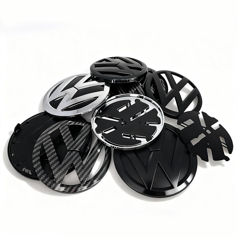 ABCD1 VW Car Front Grill Badge Rear Trunk Lid Emblem Logo 6C0853600 Auto Accessories For Volkswagen Polo 6 6C 2014 2015 2016 2017 2018
