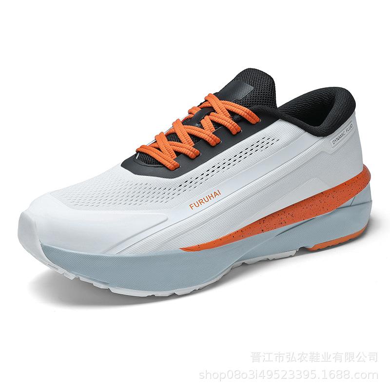 Rotating button men's and women's breathable mesh daily commuting sports shoes lightweight and comfortable outdoor running shoes
