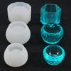3 Pcs Handmade Round Bowl Hexagon Cup Dishes Resin Mold Fruit Tray Plate Jewelry Box Casting Mold UV Crystal Epoxy Molds