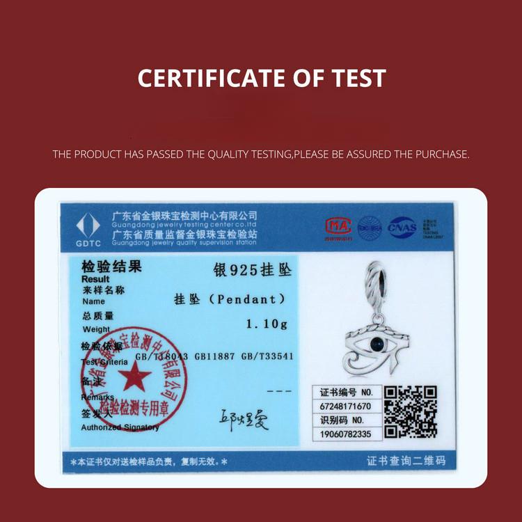 Глаз Гора Подвеска Сделай Сам Аксессуар с Браслетом из Серебра S925 с Бусинами