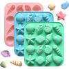 Seashell Beach Chocolate Silicone Molds Ocean Themed Cake Baking Molds for Candy Fondant Cupcake Cookie Dessert DIY Suppies