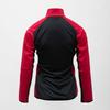 Women's ROSSIGNOL Two-tone Red Softshell Funnel Neck Jacket with Black Zip