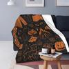 Autumn Nights Halloween Blankets Flannel Decoration Pumpkin Multi-function Ultra-Soft Throw Blanket for Bedding Bedroom Quilt
