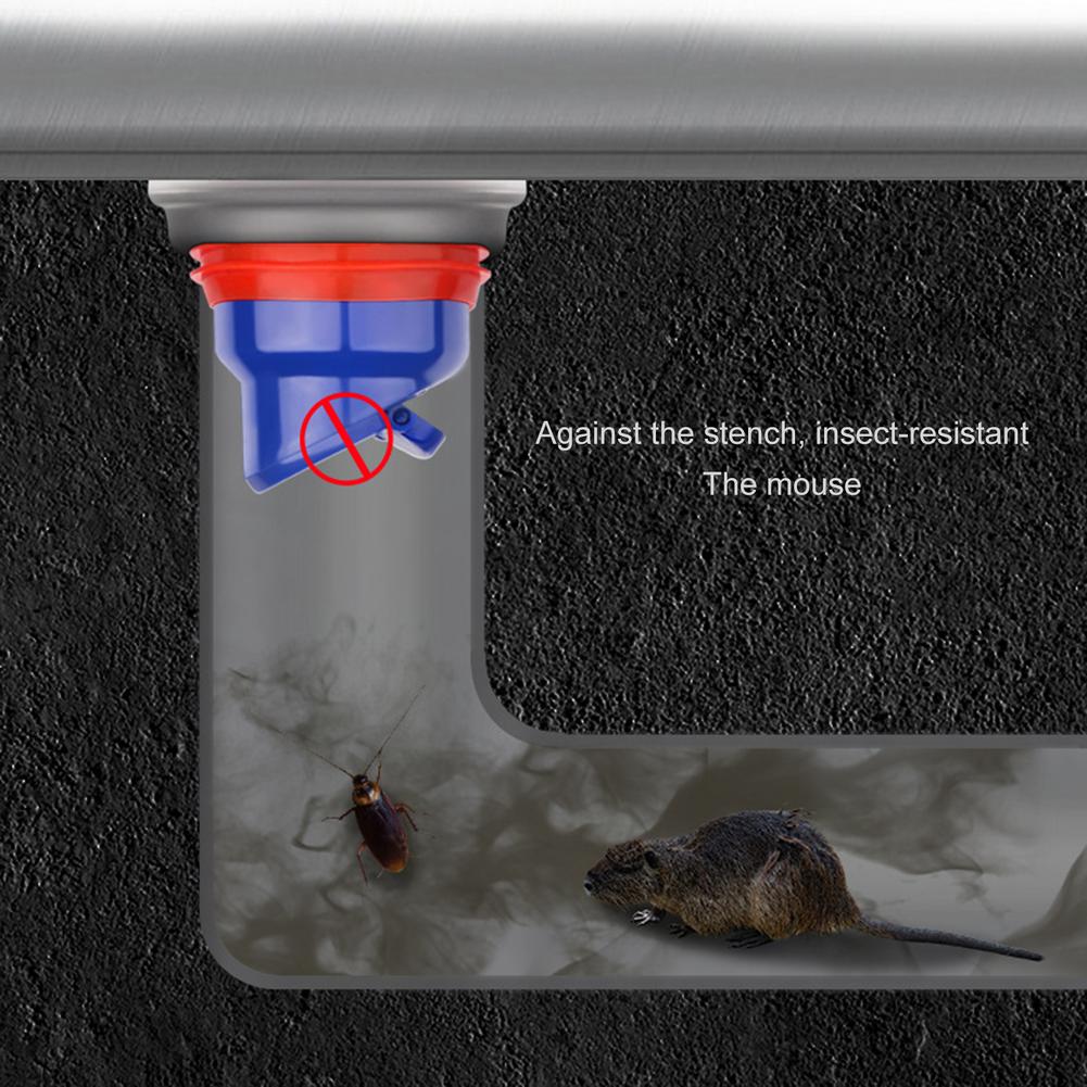 Household Floor Drain Core Anti-Odor Silicone Deodorizing Shower Drainage Fast One-Way Drain Valve Without Water Accumulation