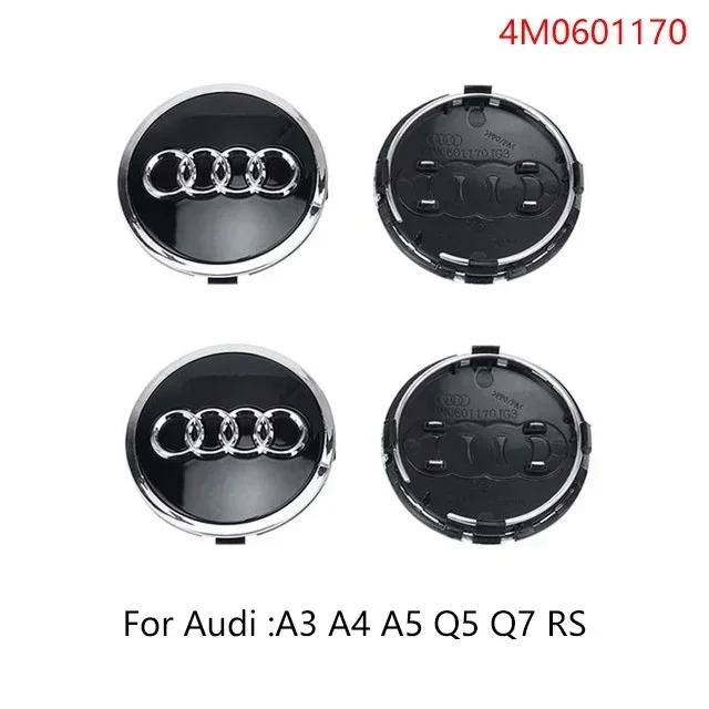 4pc qaz23 Hub Caps Car Wheel Center Rim Cover Cap For qaz23 A4 A5 A6 A7 A8 Q5 Q7 Hubcap Accessories 60mm 61mm 68mm 69mm 77mm 135mm