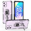 For Samsung Galaxy F06 5G Case Rotatable Ring Kickstand PC+TPU Shockproof Phone Cover