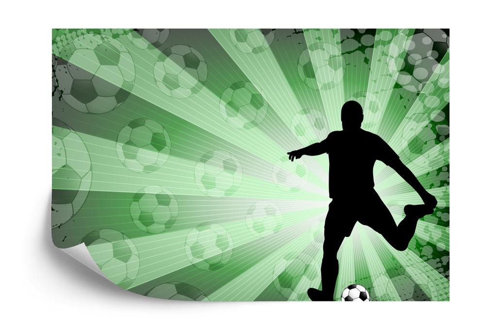 Photomural Football Player Silhouette Non-Woven 312x219