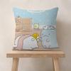 Мультяшная наволочка Sumikko Gurashi Cool x Полиэстеровые диванные подушки Декоративные декоративные подушки Декор для дома Наволочка