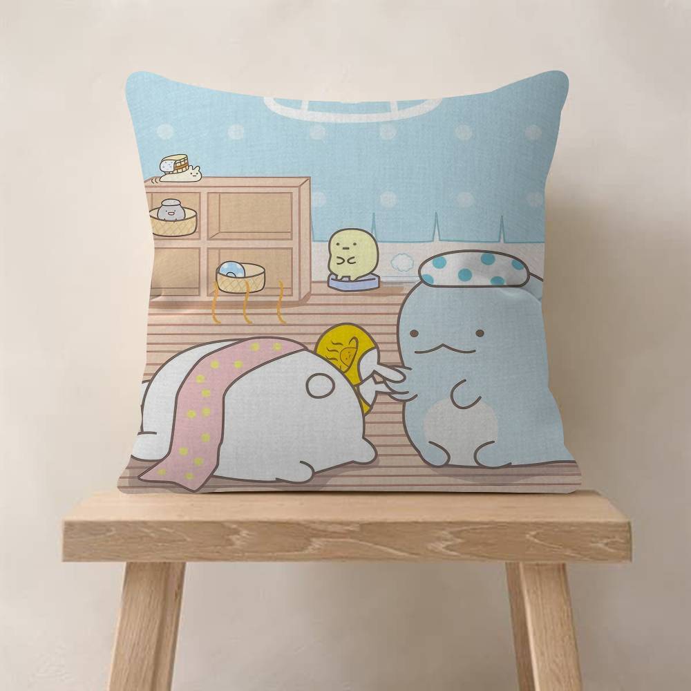 Мультяшная наволочка Sumikko Gurashi Cool x Полиэстеровые диванные подушки Декоративные декоративные подушки Декор для дома Наволочка