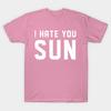 T Рубашка женщины Я ненавижу тебя Солнце Harajuku Печать Кавайи Футболка Летний короткий рукав женский футболка Top Tee