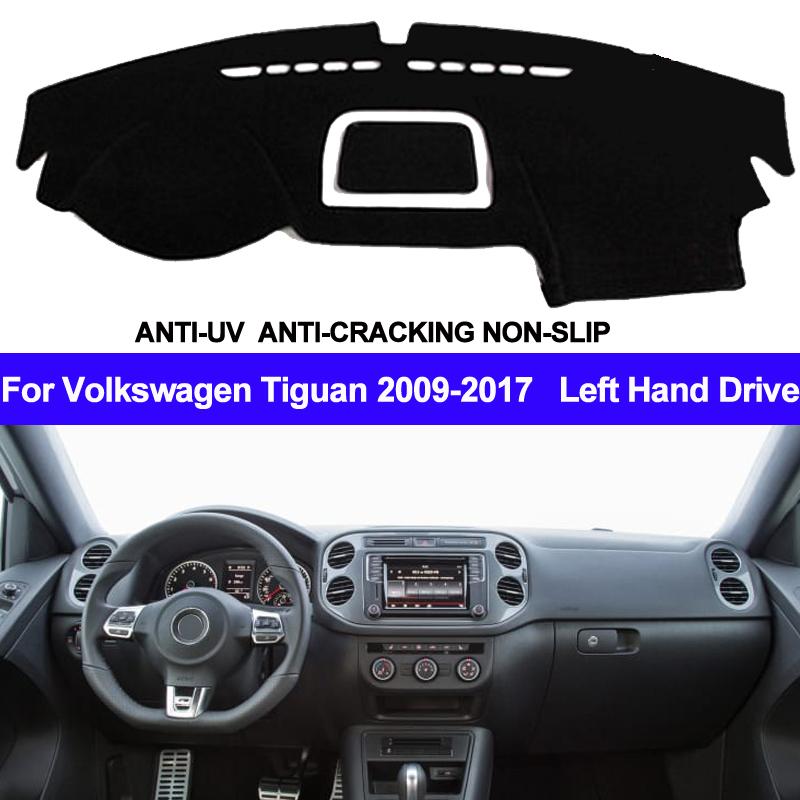 Чехол на приборную панель автомобиля TAIJS для Volkswagen VW Tiguan 2009-2014 2015 2016 2017, коврик для приборной панели, коврик для приборной панели, анти-УФ-нескользящий коврик