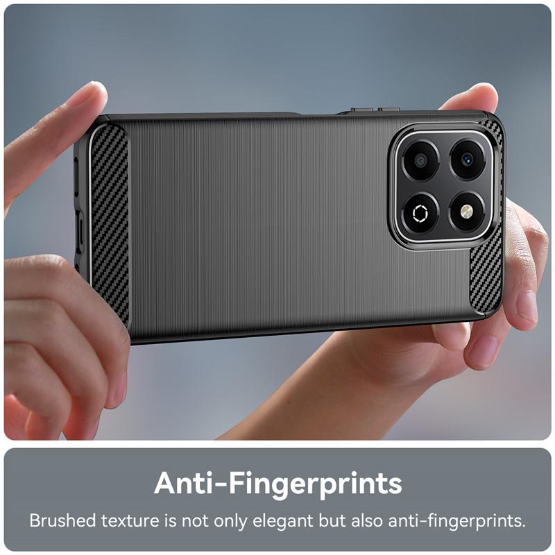 Чехол для Honor X6b 4G Чехол для Honor X6b 6,56-дюймовый защитный бампер из углеродного волокна с защитой от ударов и силикона для Honor X6b 4G