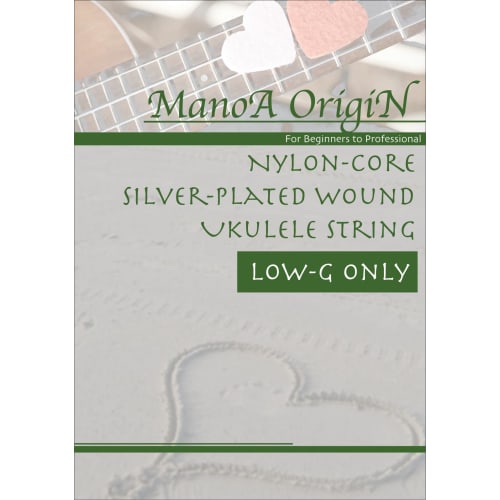Manoa Origin Low-G Single Silver Wound Ukulele Strings, EHA-CFWoundOnly