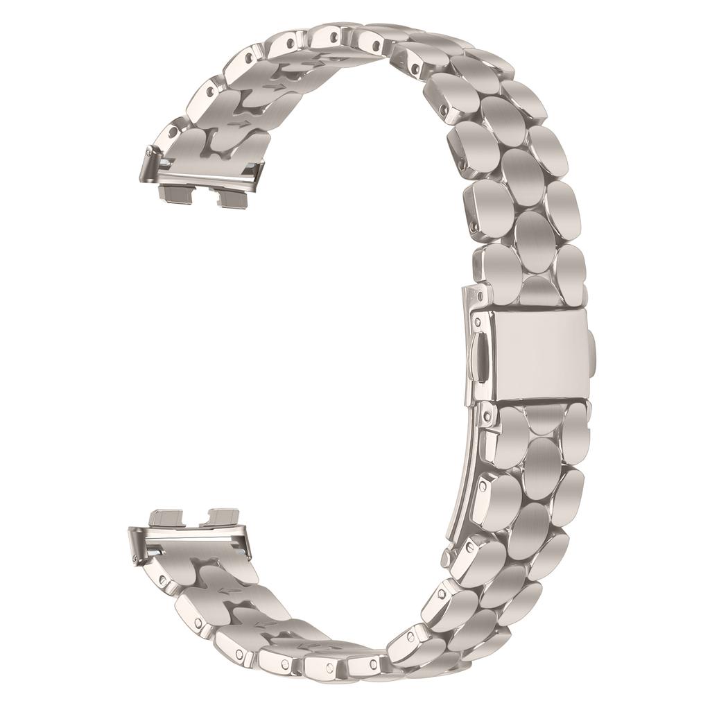 Металлический ремешок для часов Huawei Band 10/9/8, из нержавеющей стали с гальваническим покрытием, в форме жемчуга, наручный ремешок