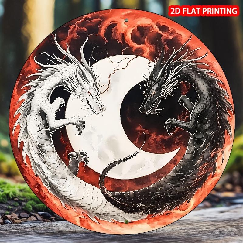 Металлическое настенное искусство Инь-Ян для дома, гостиной, пространства для медитации