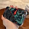 Чехол-тату для телефона Apple iPhone 17 16 15 14 13 12 11 Pro Max 16 Plus 16E 17Air 17Pro с изображением призрака самурая Ханья в стиле Укиё-э