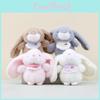 Adorable Plush Rabbit Pendant With Soft Pp Cotton Filling For Cute Bag Decoration