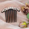 Small Size 7 Teeth Insert Comb Clip Women Hair Styling Hairpins Women Headwear Jewelry Bangs Broken Hair Comb Clip Girls Gifts