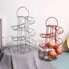 Спиральная полка для яиц Egg Skelter Deluxe Spiraling Dispenser Rack Basket Storage Metal Spiraling Storage Roller Rack Kitchen Supplies